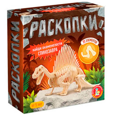 Игровой набор Раскопки Найди окаменелости Спинозавра ТриЦ 05401 1